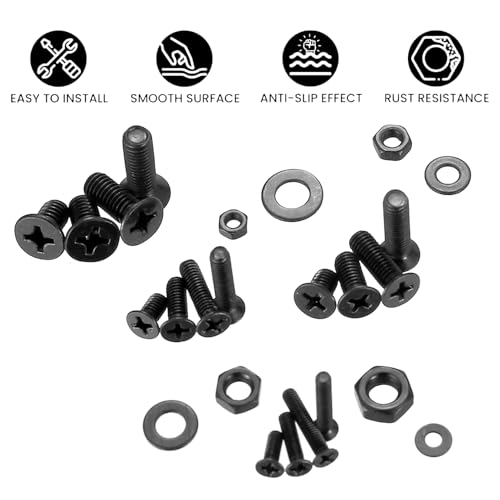 1490 Pcs M2 M3 M4 M5 Machine Screws Assortment Kit,Flat Head Screws M2 M3 M4 M5 - 1490