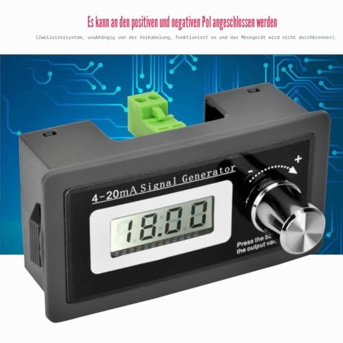 Nikou 4-20 mA Current Loops Signal Generator, High Accuracy LCD Two-Wire Portable Mini Converter Test Current Signal Converter
