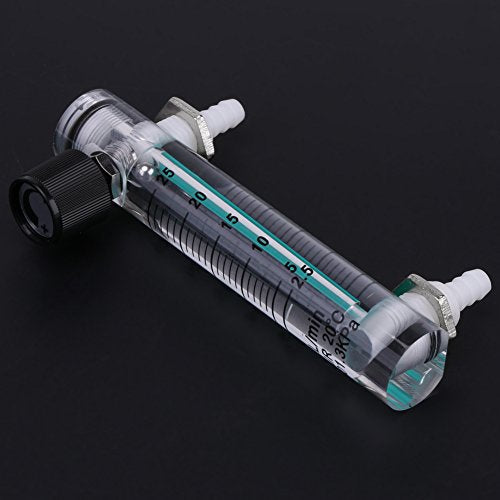 Oumefar Gas Flowmeter, 7 Flowmeter 2 5 25LPM Meter with Control Valve High Accuracy & Portable Measuring Tool for Oxygen Air Gas