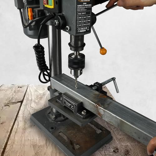 Hoteche Vices for Drill Press American 3 Inch Bench Vise Heavy Duty Drill Press Vise Clamp with 3.2 Inch Jaw Opening and 3.1 Inch Jaw Width Ideal for Drill Press Table Precision Work Clamp