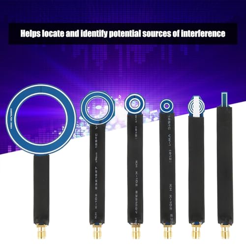 6-Piece Near Field Magnetic Field Probe Set, Near Field Probe EMI Radiation Magnetic Circuit Board Radiation Antenna SMA Conductor Radiation Board Radiation Antenna EMI Tester