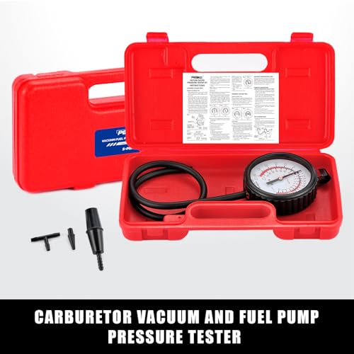 Fuel Pump Tester Gauge Kit, Leak Carburetor Pressure Diagnostics Kit 5pcs Fuel Pump Tester