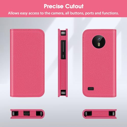 MEDMAX Case for Omnipod 5 | Lightweight PU Leather Protective Case Cover with Cut-Out for Dexcom G7, Diabetic Storage Bag for Omnipod 5 Device magenta