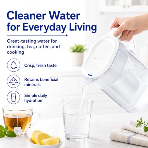 Water Filter Cartridges Replacement for Brita Pitchers & Dispensers 6 Pack
