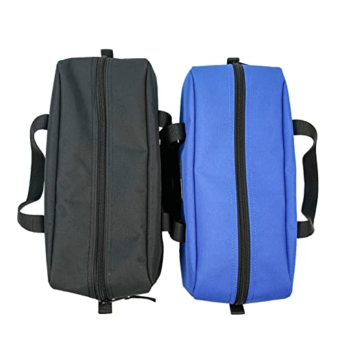 MELOTOUGH Utility Tool Tote bag Combo Kit + Canvas Tool Pouch Small Zipper Tool Bag -Fastener Bag with Carabiner Clip