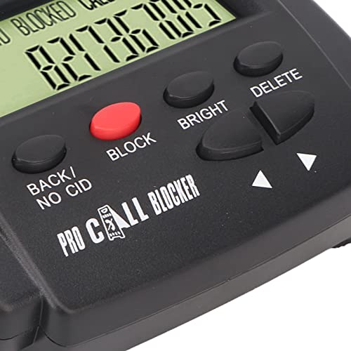 Call Blocker for Landline Phones, 4000Groups Blacklist Home Office Call Blocking Device, 100 Call List, LCD Display, for Most Landline Phones