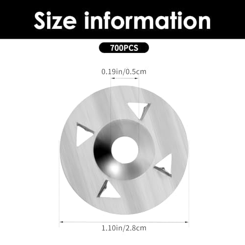 700 Pcs Foam Board Fasteners Washers, 1-1/8 Inch Galvanized Steel Insulation Fixing Hardware for Panels Installation with Cut Resistant Gloves