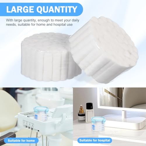 Healvian Tattoo Cotton for Lips, Mouth Bleeding Plug, Practical Cotton Rolls for Dentistry, Highly Absorbent, Safe and Lightweight