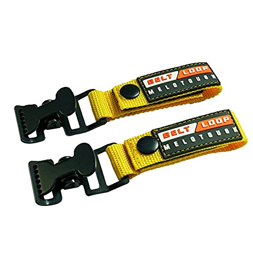 MELOTOUGH 1 PACK Magnetic Suspenders Tool Belt Suspenders + 1 PACK Work Glove Holder Glove Strap Quick Leash
