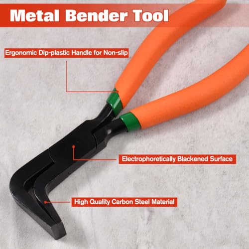 SPEEDWOX 3PCS 7-Inch Metal Hand Seamer Small Metal Sheet Straight Bender Plier Tools Flattening Form Edge Seamer Seaming Plier with Ergonomic Handle for Bending and Flattening Hand Tool