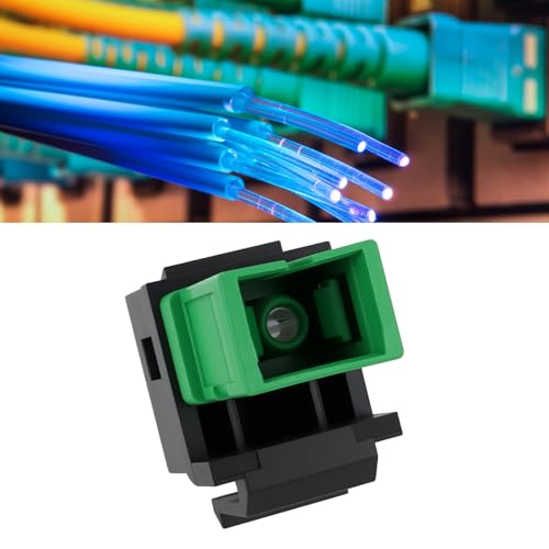 SG Store SC to SC APC Fibre Optic Adapter Module Single Mode Simplex Coupler Keystone Jack Pack of 2