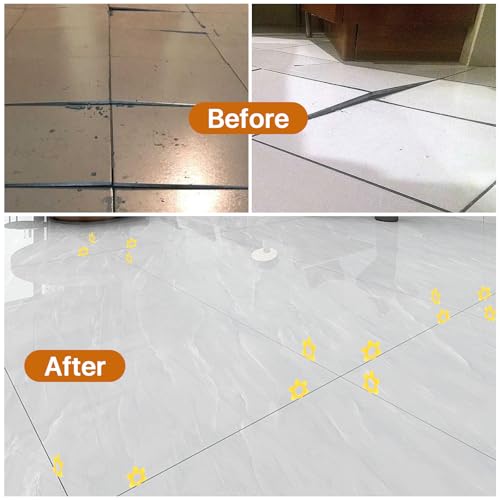 400 Pcs Reusable Hexagon Tile Spacers 1–5mm, 6 Sizes in 1 Large 6.7cm Plastic Tile Leveling Shims, Colour Coded Gap Clips for Wall & Floor Tiling, Fast Removal (Yellow) 400Pcs Yellow