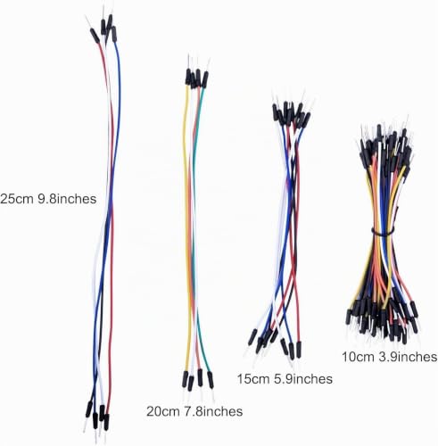 GTIWUNG 170 & 400 & 830 Tie Points Mini Breadboard Kit, Solderless Prototype Circuit Board for Arduino Proto Shield + 130 Pieces Jumper Wire Cable 170 & 400 & 830 points mini breadboard