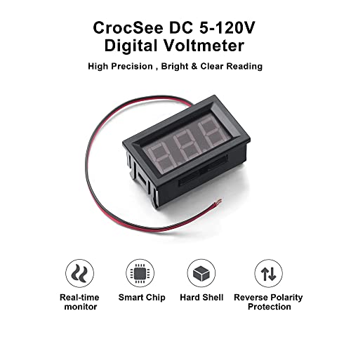 DC 5-120V 100A Mini Hall Current Meter and DC 5-120V Mini Voltage Meter