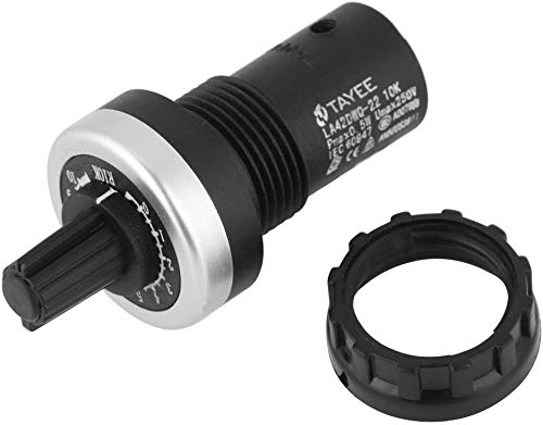 10k Potentiometer, Rotary Potentiometer Switch LA42DWQ 10K, Potentiometer Panel Mount VSD/VFD for Variable Speed Drive Invert