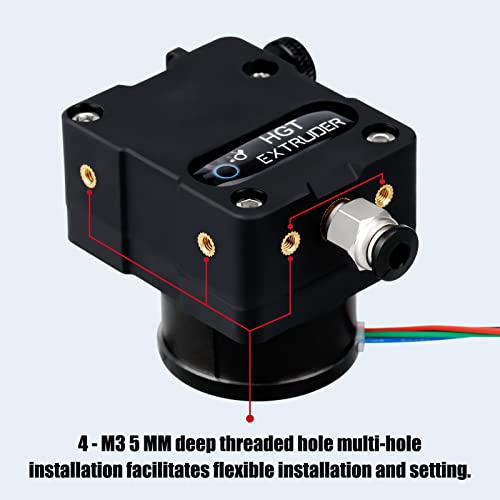 Update Universal Super Light HGT Extruder w/ NEMA14 36MM Stepper Motor Hardened Steel Dual Gears Bowden Direct Drive for Ender 3 V2 PRO 5 Plus CR10 CR10S CR6 SE 3D Printer