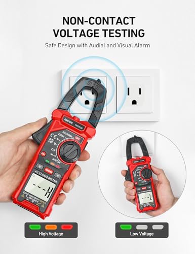 AstroAI TRMS 6000 Counts Multimeter with Large Backlit Display + 2000 Counts Auto-ranging Digital Clamp Meter