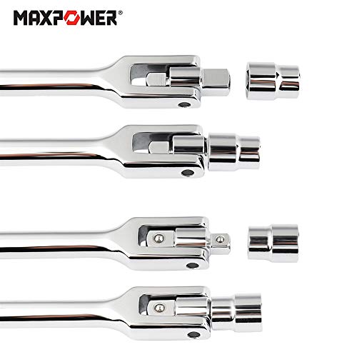 MAXPOWER 1/2-Inch and 3/8-Inch Drive Dual-drive 24-Inch Breaker Bar 24 inch Dual Drive 3/8"+1/2"