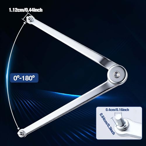 Universal Locknut & Adjustable Spanner Set, Angle Grinder Wrench Kit with 5/8''-11 Flange Metal Lock Nut, Fit 4-1/2 to 7 Inch Grinders, Fit Most Angle Grinder Models