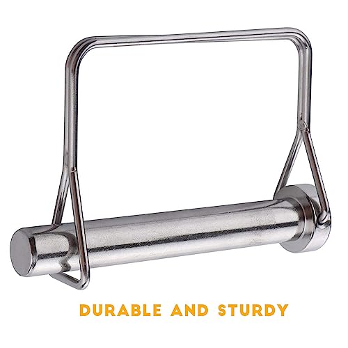 10 PCS Heavy Duty Large Long Lock Pin Carbon Steel Hitch Pin for Trailer,Boat,Vehicle 25/64 X 4"(10X100MM) 25/64" X 4"