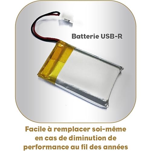 LITTLE BALANCE 8845 Happy Genius 10 Cannelés Kitchen Scales without Battery Rechargeable USB-C Repairable 10 kg Ribbed