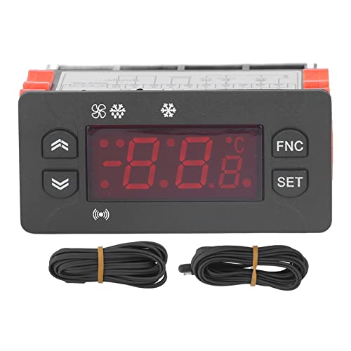 Digital Temperature Controller, Microcomputer Temperature Controller, Fahrenheit Celsius, Switchable Cooling Controller for Refrigerator, 230VAC