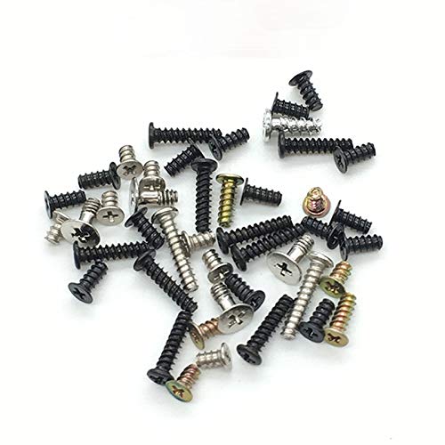 NSLikey Black M3 x 4mm Alloy Screws Set of 12 for 3DS Game Console Replacement Parts