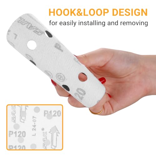 Sandpaper Sanding Discs Set: DEKOPRO 150 PCS 5 Inch 8-Hole Sandpaper Include 60,80,100,120,150,180,240,320,400 Grit for Random Orbital Sander