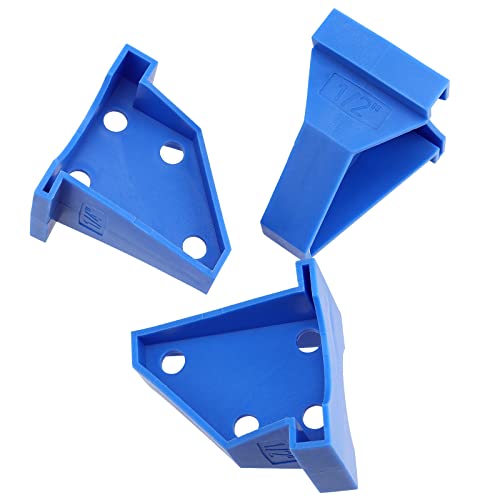 40 Pack 1/4 and 1/2 Inch Flooring Spacers, Flooring Installation Expansion Trim Spacers Triangle Laminate Wood Flooring Tools for Laminate, Vinyl Plank, Tiles, Hardwood, Floating Flooring, Blue