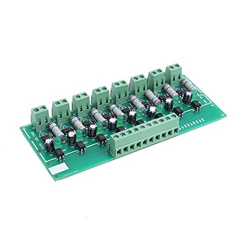 Optocoupler Isolation Module, AC 110V 220V 8 Channel Optocoupler Detection Module, PNP AC Test Module High Output Power Monitoring
