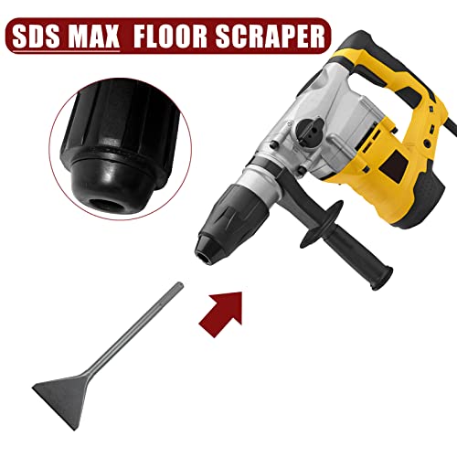 6" Wide Tile Chisel for SDS-Max Rotary Hammers, 15" Long 40Cr Steel