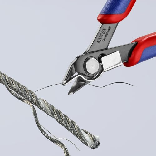 Knipex 78 91 125 Electronics Cutter "Super-Knips" 4,92" with lead catcher Multi-colour 125 mm Burnished, wire clamp, very small facet Standard packaging