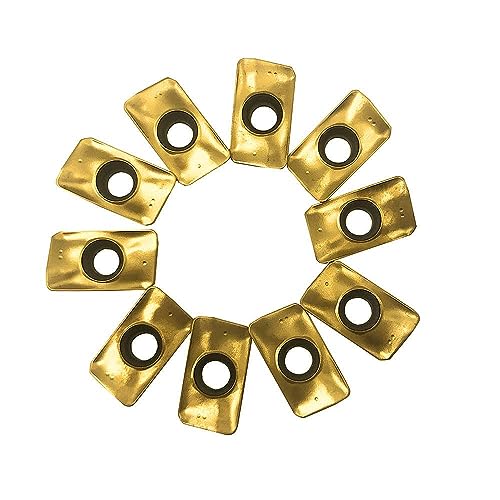 GBJ 1/2 * 1/2 * 3”-1T + 21PC APMT1135PDER 90 ° Indexable End Mill Holder Carbide Inserts Machining Steel,Iron Square Shoulder Face milling Slotting Milling Arbor