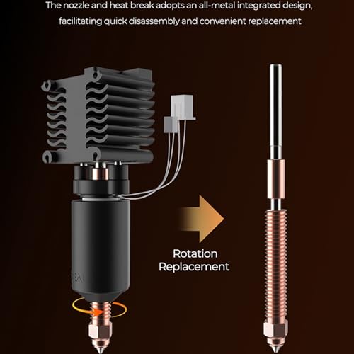 Creality Hi Hotend Ceramic Heating Block Kit, 3D Printer 300℃ High Temperature Resistance Heating Block Kit with Heat Sink and Quick Swap Nozzle for Hi Combo