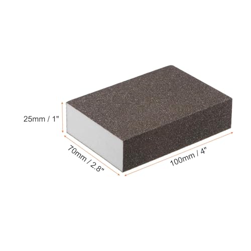 HARFINGTON 10pcs Fine Sanding Sponge Blocks 240-320 Grit Foam Sanding Block for Polishing Kitchen Metal Wood Drywall, 100x70x25mm