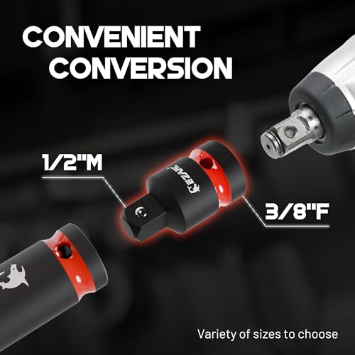 EZARC 21PCS Impact Socket Adapter Set with Swivel Joints and Couplers