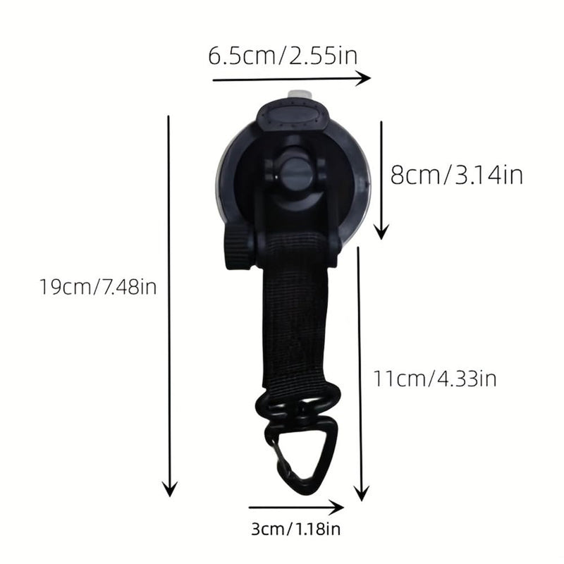 6 Pcs Heavy Duty Suction Cup, Portable Car Mounted Outdoor Tent Suction Cup Hook Tie Down Strong Suction Cup for Awning Boat Camping Car Side Awning.