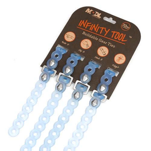 MODL Infinity Tool™ 8-Pack (4 Black, 4 Glacier) for Camping, Travel & EDC