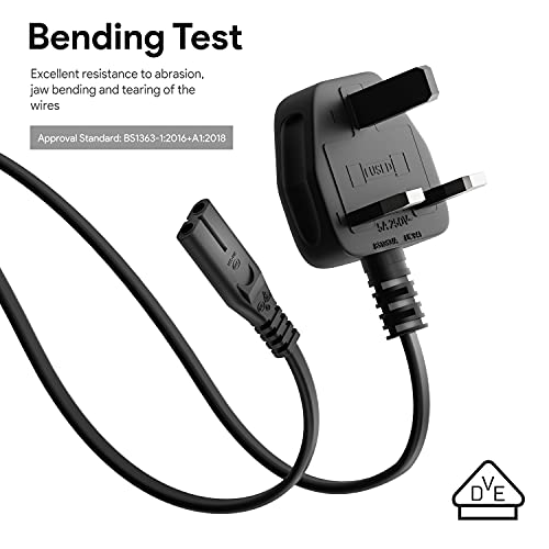KFD 24V Power Supply Adapter for ELEGOO Mars 4/Mars 3 Pro MSLA Resin 3D Printer 9K LCD, Mars 4 Max/Ultra MSLA 6K ORTUR Laser Master 2 S2 LU2-10A Laser Engraver Laser Charger Cable UK Plug PSU