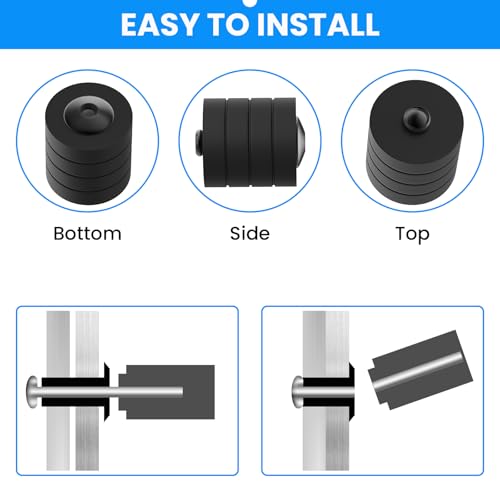 SDTC Tech 400pcs Black Pop Rivets Assortment Kit Black-400p