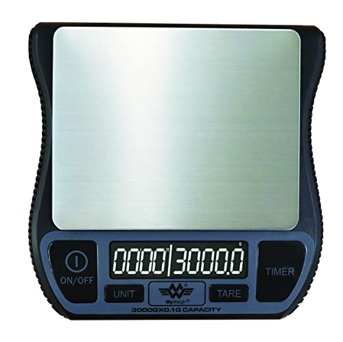 My Weigh Barista Scales Water Resistant Kitchen Coffee Scales with Timer & USB Rechargeable 3000g x 0.1g