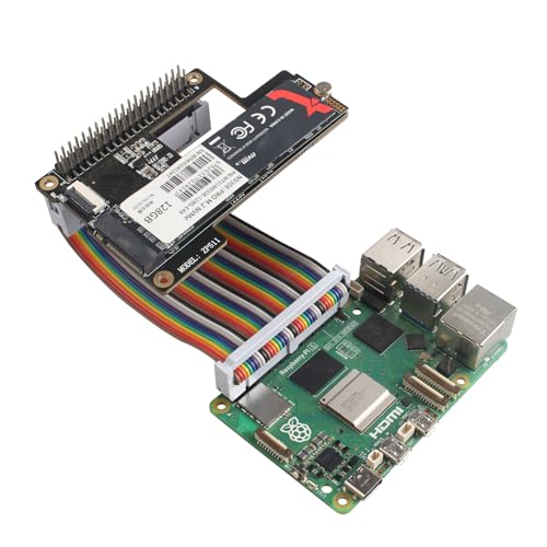 ZDE 40-Pin GPIO Rainbow Ribbon Cable Computer Accessories 10 cm Compatible with Raspberry Pi 5 4B 3 2 Model B B+ (Male to Female) 10cm Male to Female