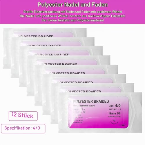36 Pieces Suture Material Refill for Surgical Suture, Ideal Suture Exercise Thread for Students, Gift for Medical Students, Veterinary Students and Nurses