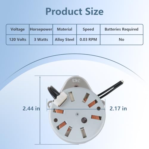 18743 Timer Motor for Fleck 5600 Control Valve Replacement Drive Motor Part