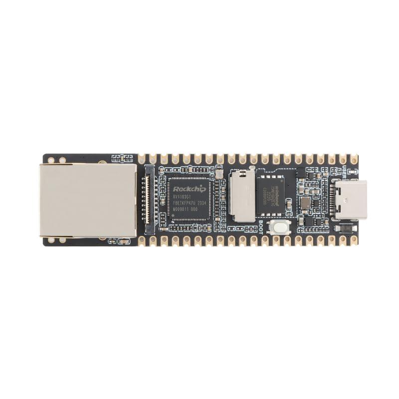 Luckfox Pico Plus Board Micro Linux AI Development Board RV1103 Integrates ARM Cortex-A7/RISC-V MCU/NPU/ISP with Ethernet Port Supports int4 int8 int16 NPU 64MB DDR2 0.5TOPS