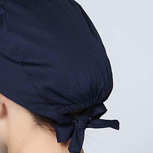 EXCEART Surgical Cap Cotton Surgical Hat Adjustable Chef Hat Scrub Cap for Doctor Nurse Dentist Chemo Bandana Medical Headwear
