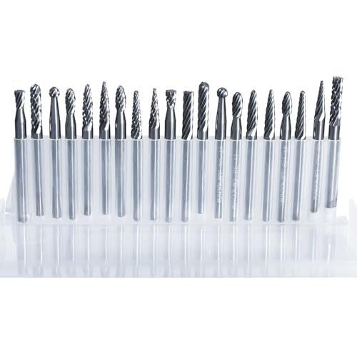 Tungsten Carbide Burr Set (20PC - 1/8“ Shank) 20PC - 1/8“ shank