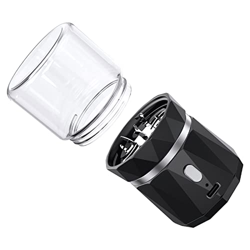 Portable Mini Electric Herb Grinder Spice Grinder with 1.7oz/50ml Herb Jar Mini-black