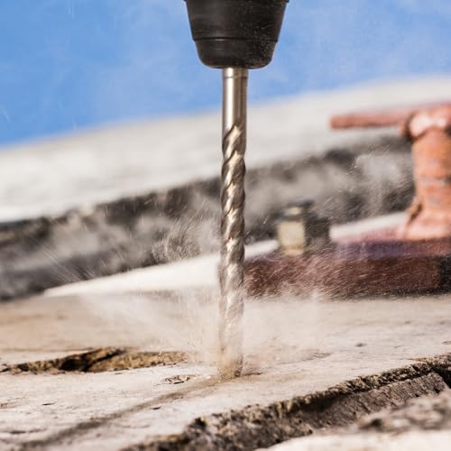 ZKH 1-1/8" x18" SDS Plus Rotary Hammer Drill Bit, 4 Cutter Crossed-Tipped, Wide Double Flute, Precise Fast Drilling, 40CR, Carbide Tipped SDS Plus Bit for Brick, Stone, Concrete 1-1/8" x16" x18" 1-1/8" x16" x18"