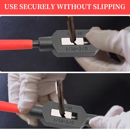 4 Pcs Adjustable Tap Wrench Screw Holder Reamer Hand Tool with Plastic Dipped Non-Slip Handle for Tap Reamer (1/4"-3/4", 3/16''-1/2'', 1/16''-3/8'', 1/16"-1/4")